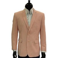 Pinstripe Blazer for Men - Bold Pinstripe Sport Jacket Perfect for Casual or Dressy in Orange — Mens Suits & Blazers