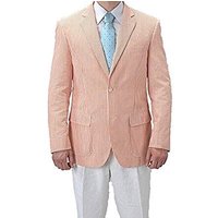 Pinstripe Blazer for Men - Bold Pinstripe Sport Jacket Perfect for Casual or Dressy in Orange