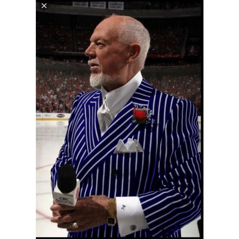 Pinstripe Blazer for Men - Bold Pinstripe Sport Jacket Perfect for Casual or Dressy in Blue And White — Costumes et vestons pour hommes