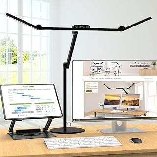 Lampe de bureau architecte Micomlan avec lumière LED ajustable pour bureau à domicile — Lampe de bureau menée