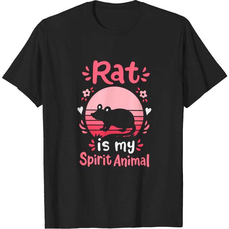 Rat Spirit Animal T-shirt — Mens T Shirts