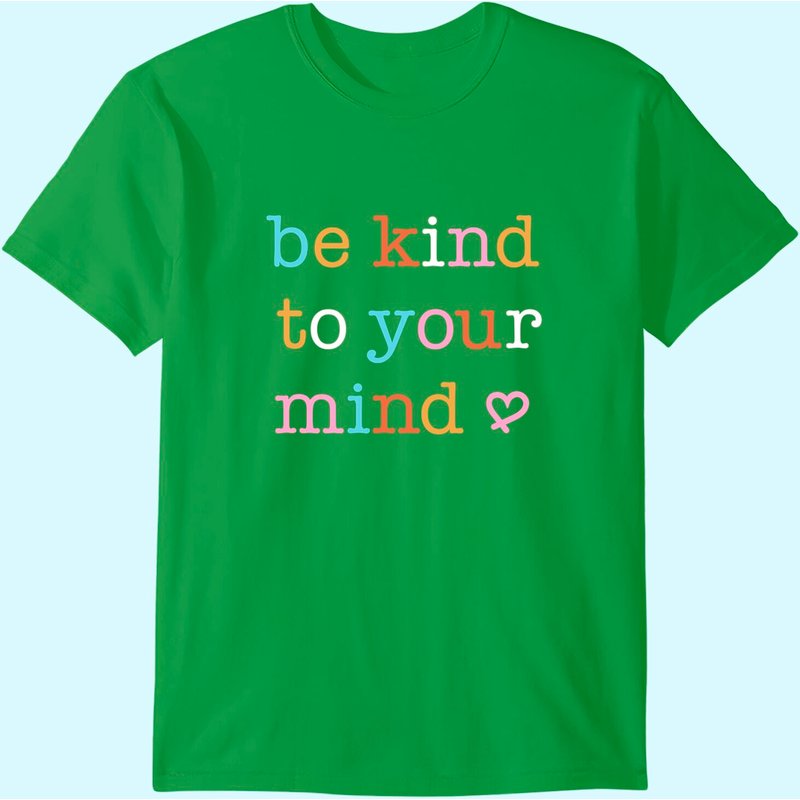 T-shirt pour hommes en santé mentale Soyez gentil avec votre esprit — T-shirts pour hommes