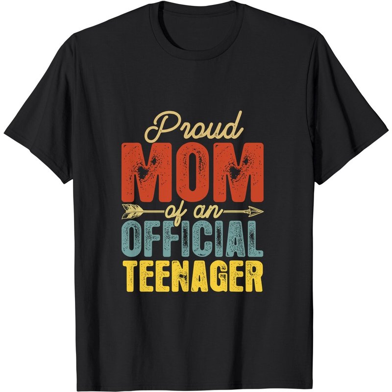 Fière maman du T-shirt officiel d'anniversaire d'adolescent — T-shirts pour hommes