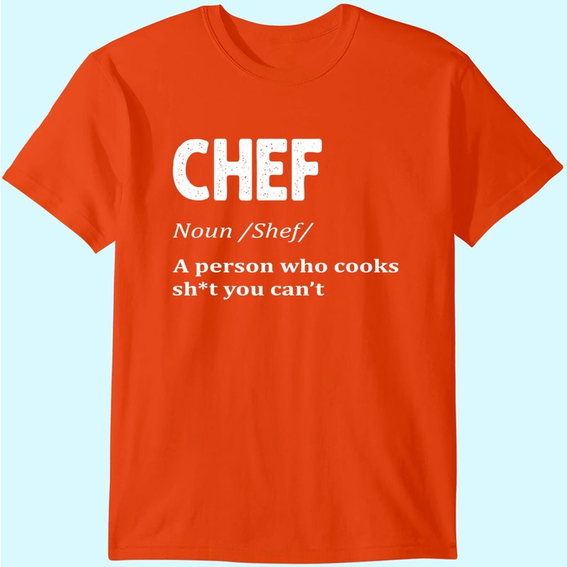 Chef Men's T Shirt Definition