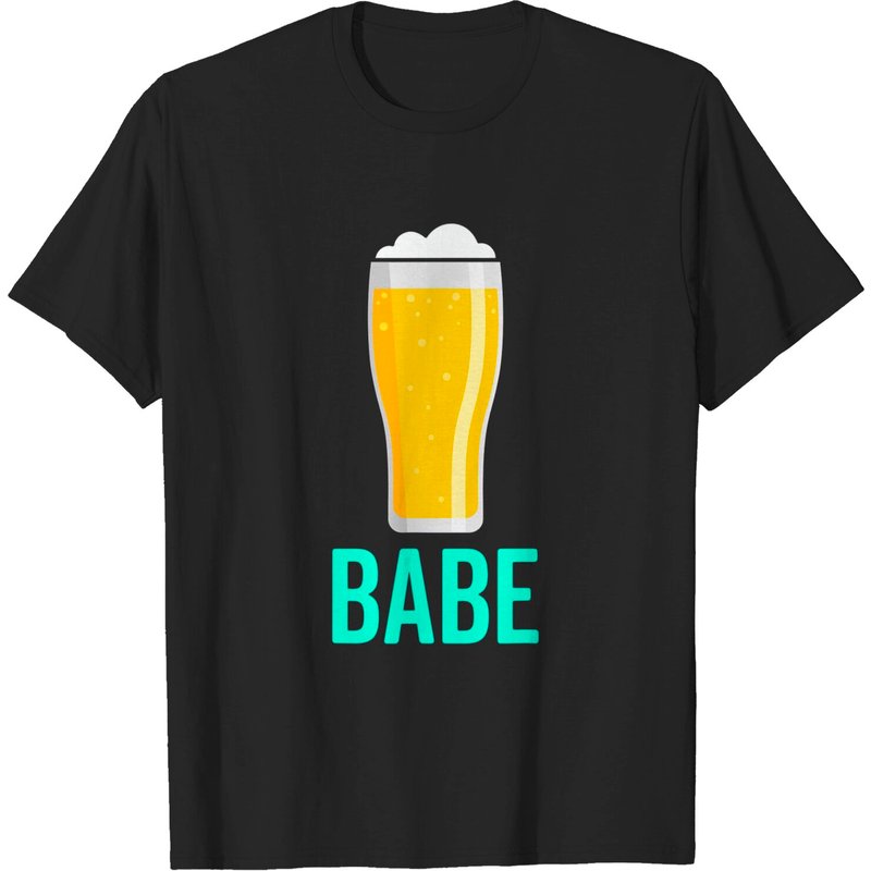 Cool Drinking Saying Beer Graphic Funny Drinking Beer Babe T-shirt — T-shirts pour hommes