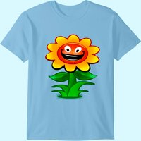 Happy Sunflower Cartoon T-shirt — T-shirts pour hommes