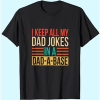 Men's T-shirt I Keep All My Dad Jokes In A Dad-a-base — T-shirts pour hommes