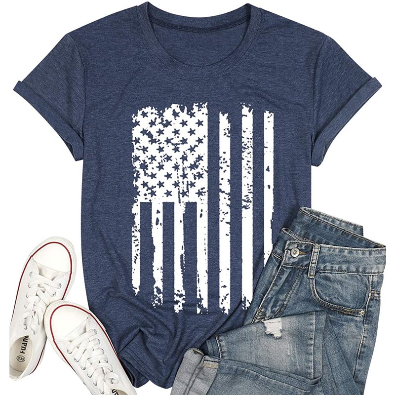 Patriotic Shirt With American Flag — T-shirts pour hommes