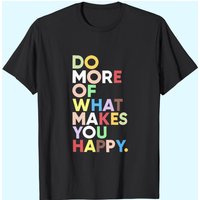 Women's Fun Happy Graphic Tees Cute Short Sleeve Letter Printed T-shirts Top — Mens T Shirts