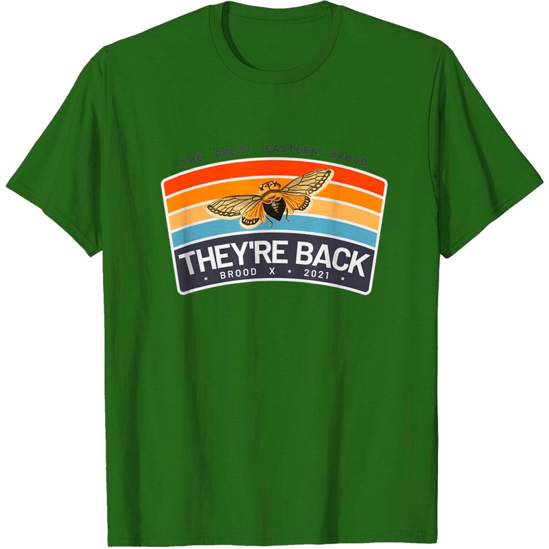 Brood X Periodical Cicada Bug 2021 Invasion Great Eastern Us T-shirt