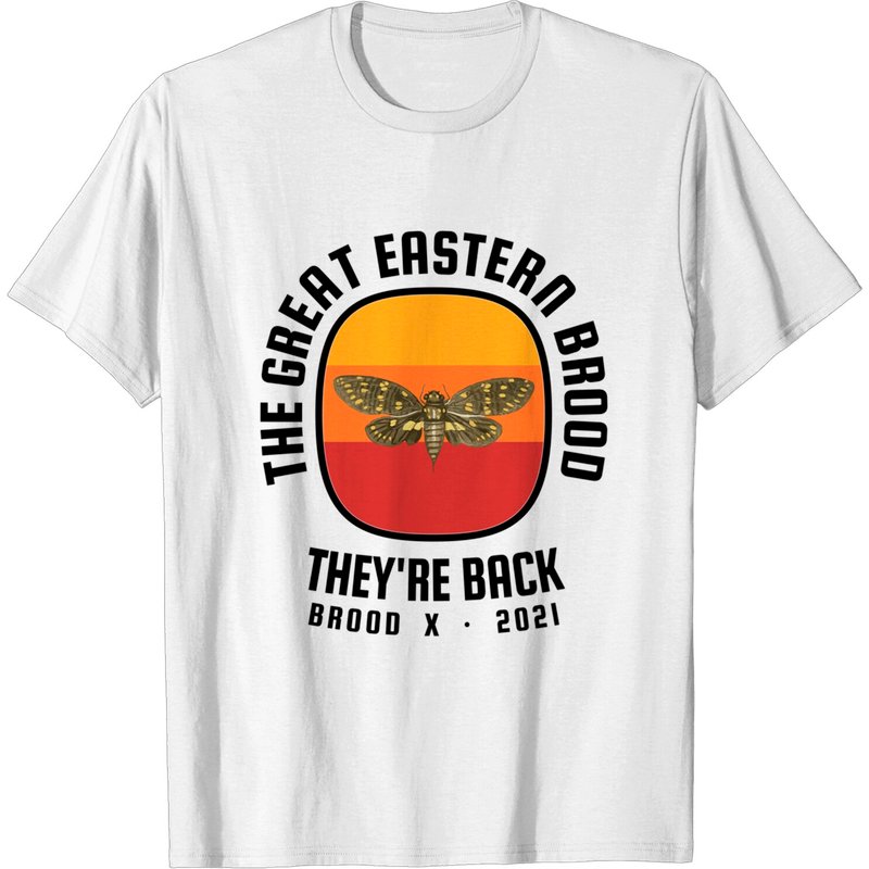 T-shirt cigale pour hommes, The Great Eastern Brood Blood X 2021 — T-shirts pour hommes