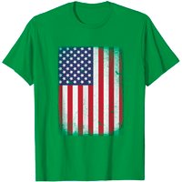 Usa Flag 4th July American Red White Blue Star Stripes 4 Day T-shirt