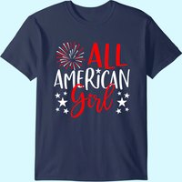 Family Matching Shirts All-american Girl Tshirt
