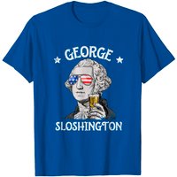 George Sloshington Usa Flag T Shirt