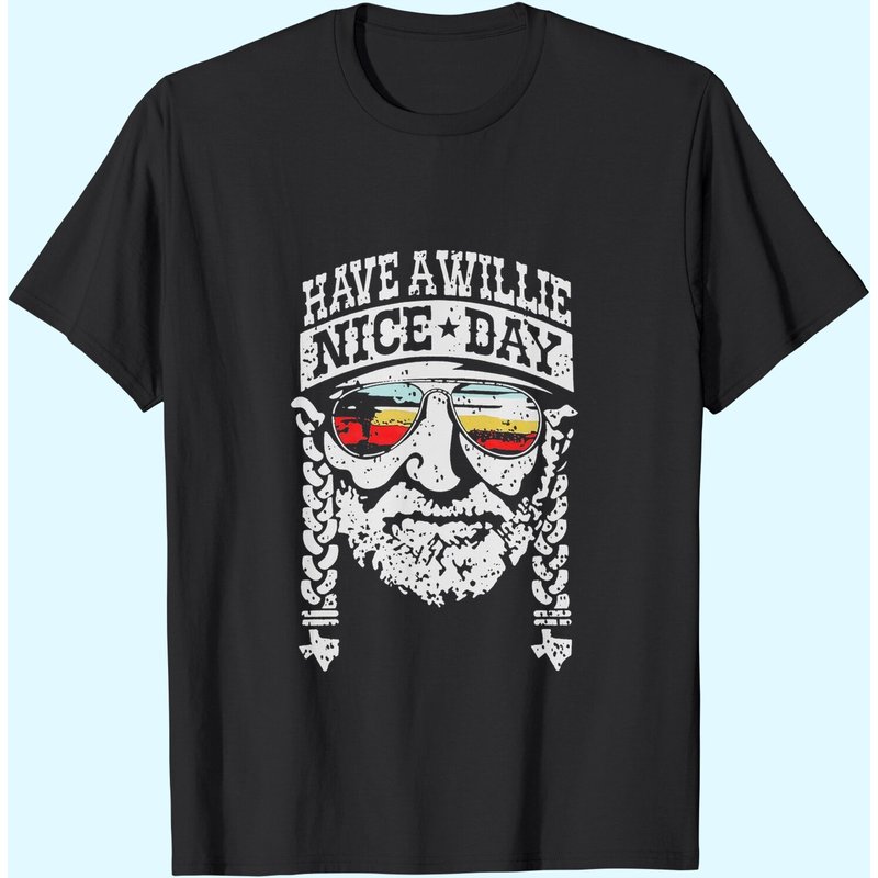 Women I Willie Love The Usa & Have A Willie Nice Day Short Sleeve T-shirts Tops