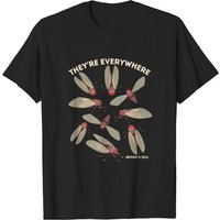 Cicada Youth's T Shirt They're Everywhere Brood X 2021