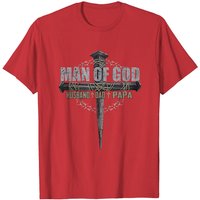 Man Of God - Papa Back Classic T-shirt — Mens T Shirts