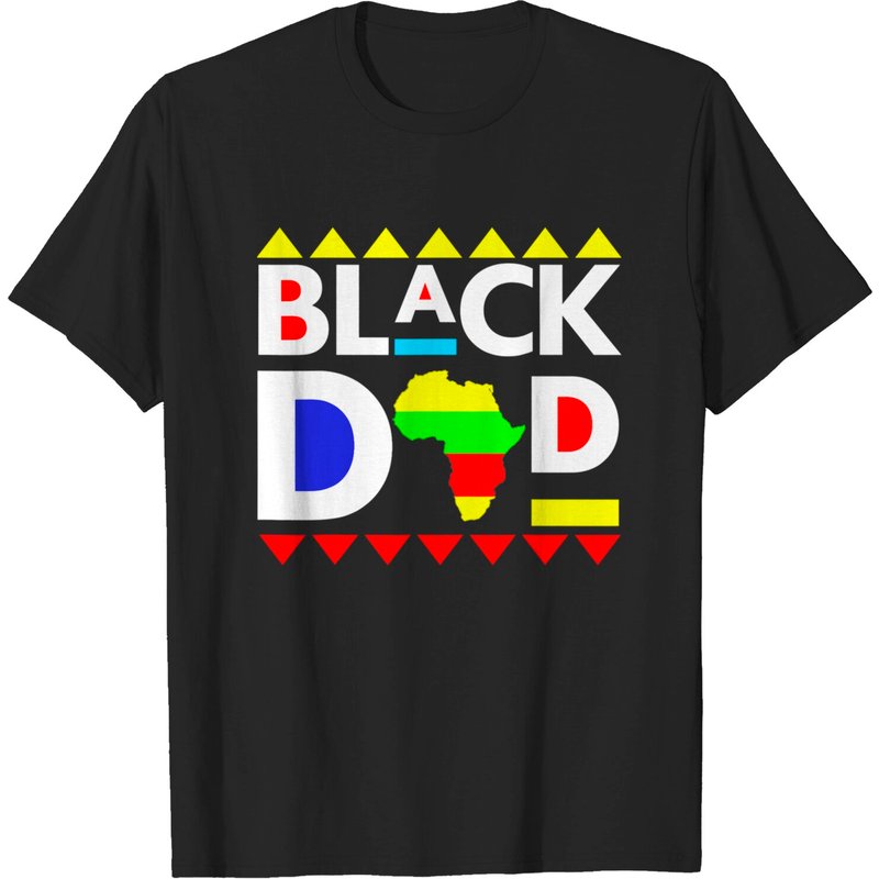 Black Dad Juneteenth King Father Africa Men Melanin Boys Son T-shirt — Mens T Shirts