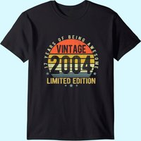 2004 Vintage 17th Birthday Limited Edition T-Shirt for Men — Mens T Shirts