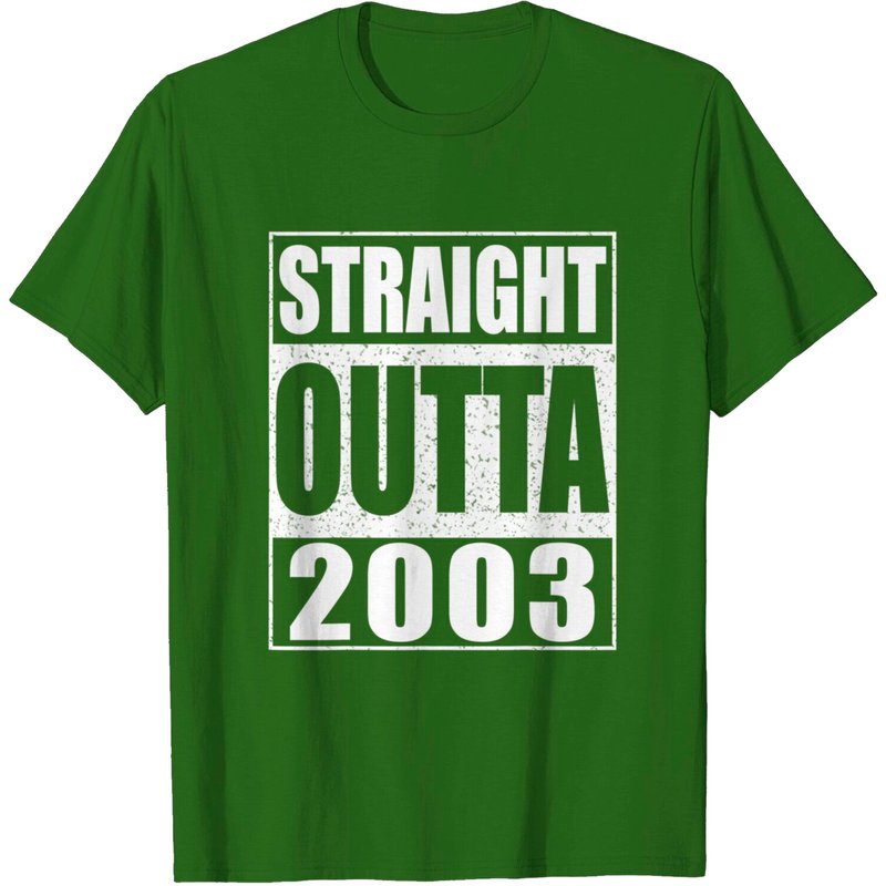 Straight Outta 2003 T-shirt 20th Birthday Gift Shirt T-shirt — Mens T Shirts
