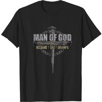 Man Of God - Grampa Back Classic T-shirt, Fathers Day T-shirts, Dads Gift — T-shirts pour hommes