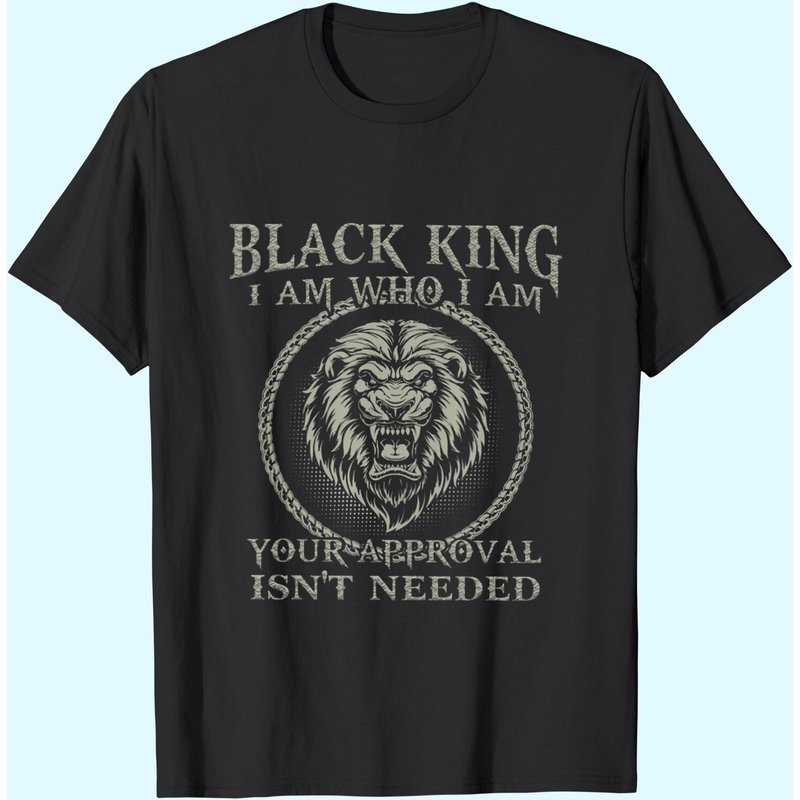 Black King I Am Who I Am Classic T-shirt, Fathers Day, Fathers Gift — Mens T Shirts