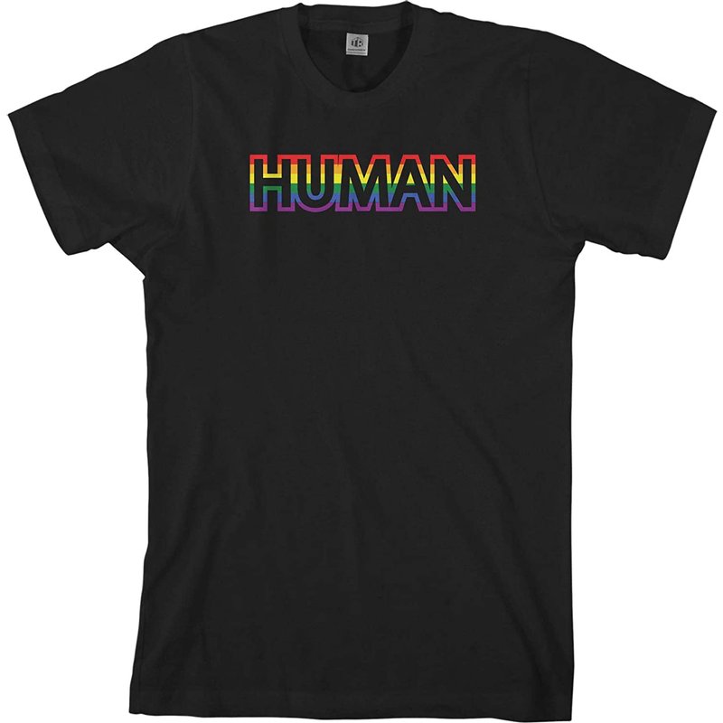 Rainbow Human Gay Pride | Lgbt Men's T-shirt — T-shirts pour hommes