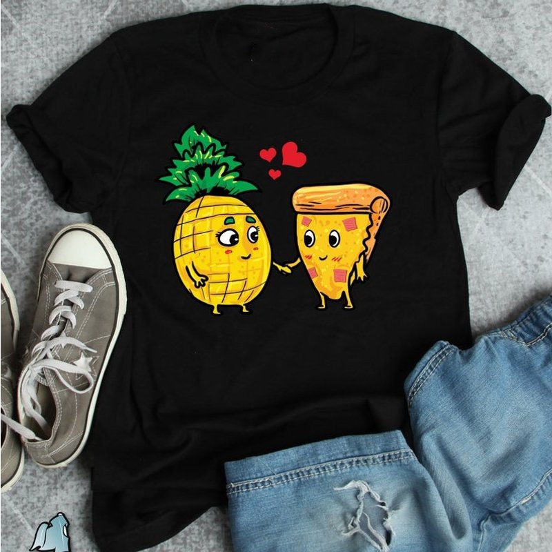 Hawaiian Pizza Shirt for Men, Foodie Gift for Girlfriend — Mens T Shirts