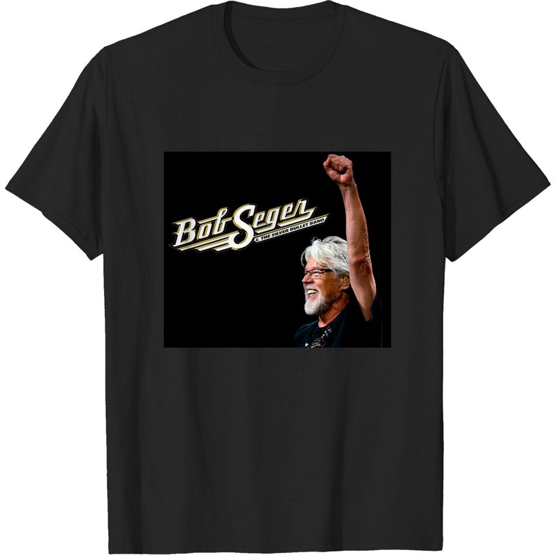 Bob Silver Bullet Band, Music Tee Shirt, Bob Seger Legend Singer — T-shirts pour hommes