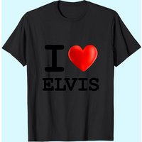 I Love Elvis Heart Name T Shirt