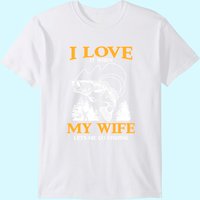 Mens Funny I Love It When My Wife Lets Me Go Fishing T-shirt — T-shirts pour hommes