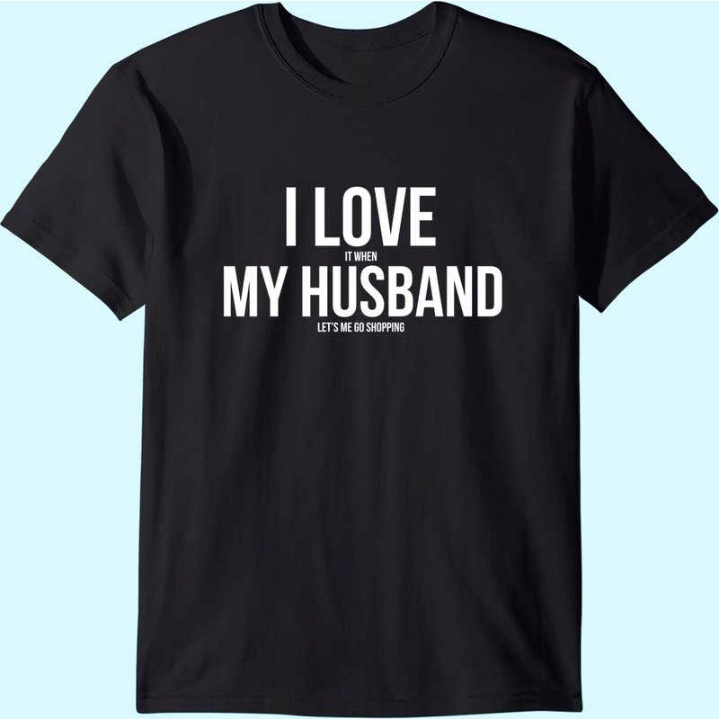 J'adore quand mon mari me laisse faire du shopping T-shirt Premium — T-shirts pour hommes