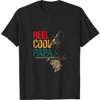 Mens Fishing Reel Cool Papa Father’s Day Gift For Fisherman T-shirt