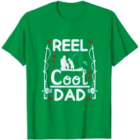 Funny Reel Cool Dad Men Fathers Day For Fishing Daddy T-shirt — T-shirts pour hommes