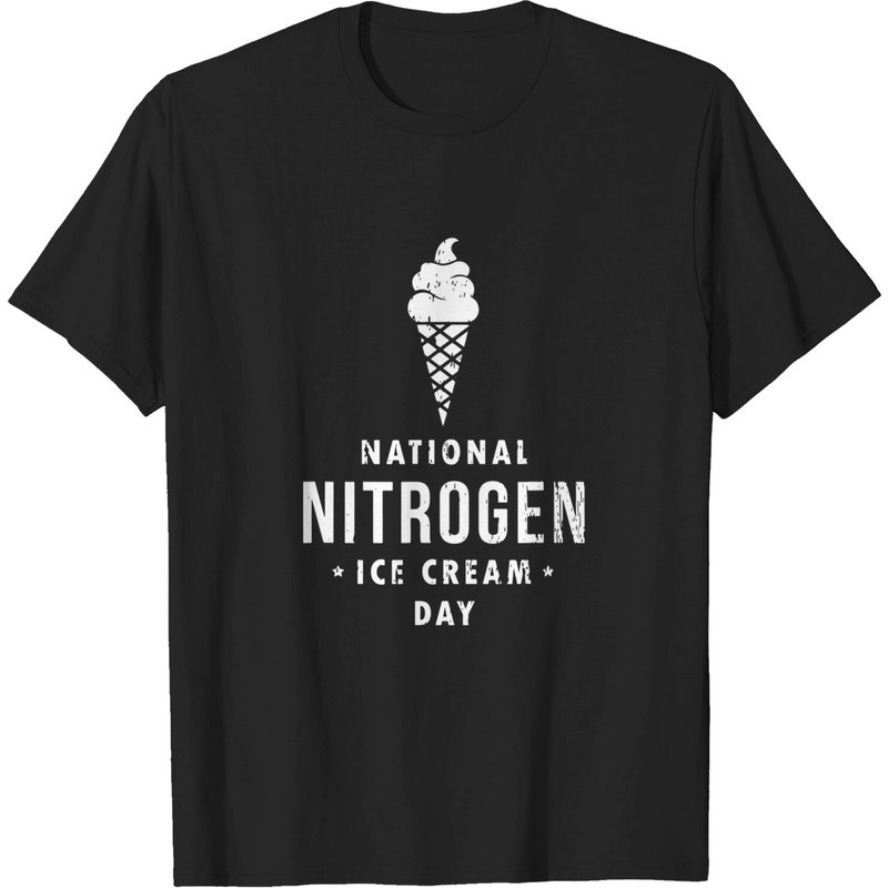National Nitrogen Ice Cream Day T-shirt — T-shirts pour hommes