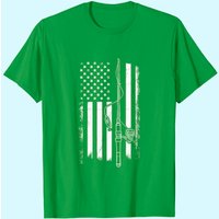 Usa Fishing Flag Fisherman, Cool Shirts