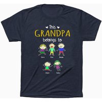 Personalized Dad Grandpa T Shirt, Fathers Day Gifts, Grandpa's Gift