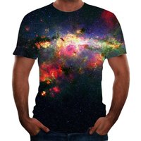 T Shirt 3d Print Rivet Mesh Craw Neck Short Sleeve Casual Tops — Mens T Shirts