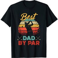 Mens Best Dad By Par Golfer Daddy Father's Day Gifts Golf Lover T-shirt — Mens T Shirts