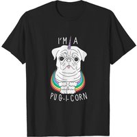 Funny Unicorn Pug Tshirt | Pug-i-corn | Unicorn Pug Gift