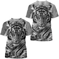 Tiger Animal Print 3d T-shirt — T-shirts pour hommes