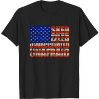 Unmasked Unmuzzled Unvaccinated Unafraid T-shirt