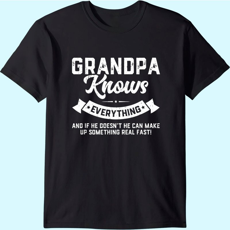 Men's T Shirt Grandpa Knows Everything — T-shirts pour hommes