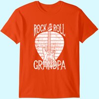 Rock N Roll Grandpa Vintage Guitar Player Gift T-shirt