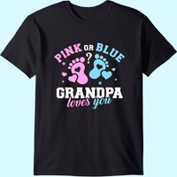 Gender Reveal Grandpa T-shirt