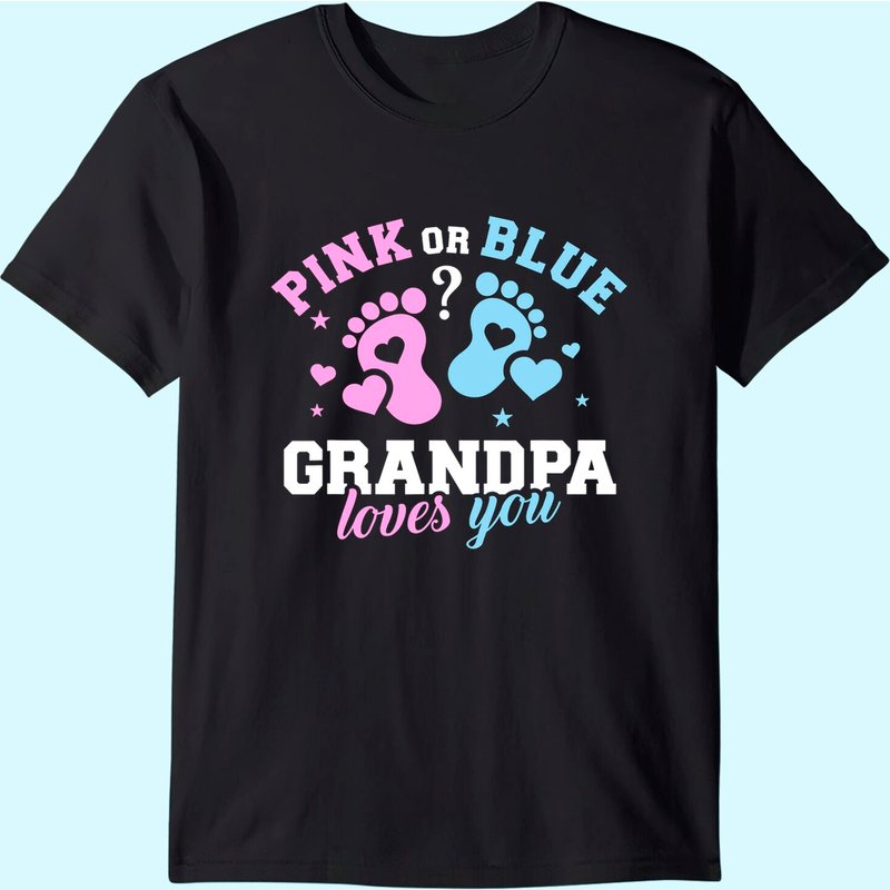 Gender Reveal Grandpa T-shirt — T-shirts pour hommes