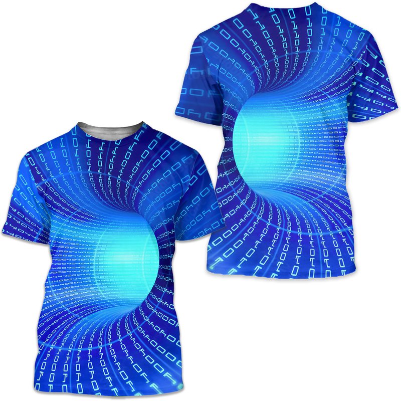 Men T-shirt Graphic 3d Short Sleeve Daily Tops Basic — Mens T Shirts
