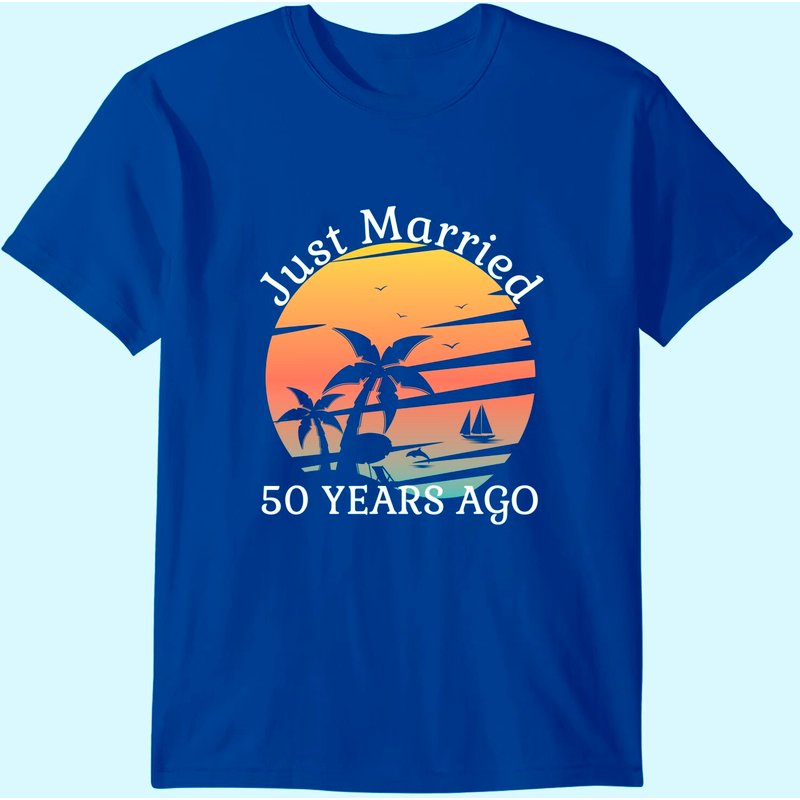 50th Wedding Anniversary Cruise Just Married 50 Years Gift T-shirt
