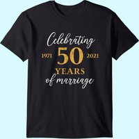 T-shirt homme 50e anniversaire de mariage 1971