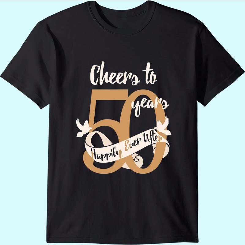 50th Wedding Anniversary T-shirt Gift For Couples